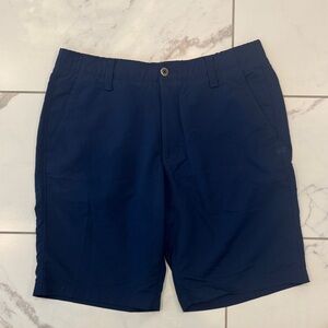 Under Armour Dark Blue Flat Front Shorts